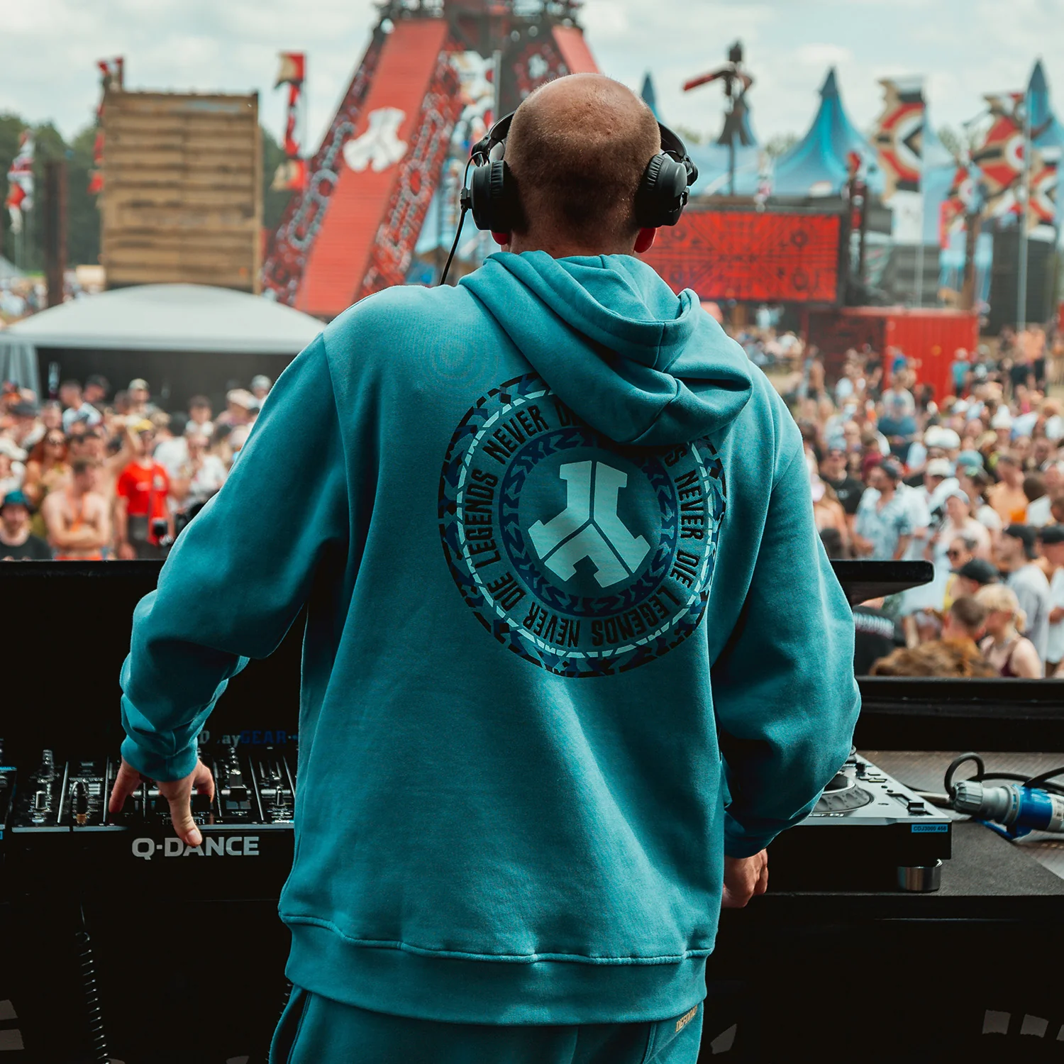 Defqon.1 Oversized Saphire blue Hoodie - Image 2