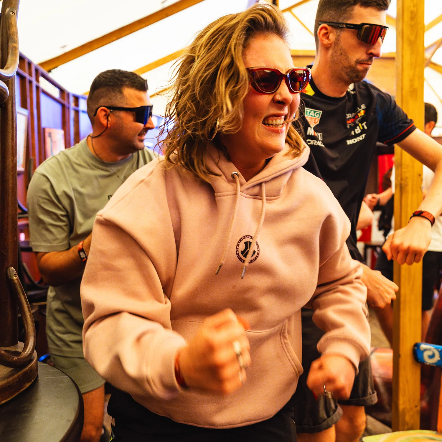 Defqon.1 Dusty Mauve Boyfriend Hoodie - Image 2