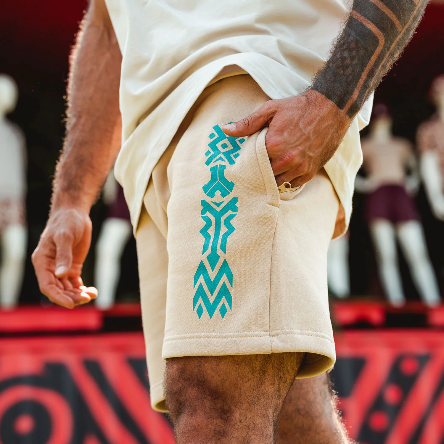 Defqon.1 Taupe shorts - Image 2